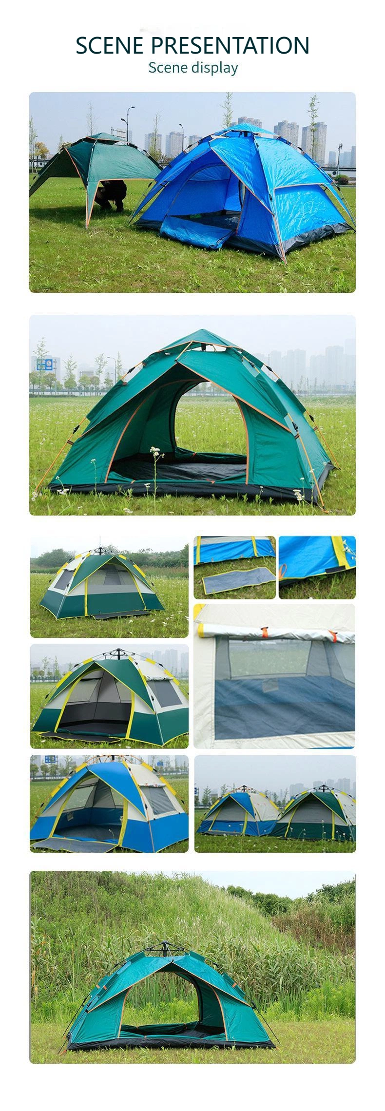 Portable Beach Camping Waterproof Windproof Outdoor Tent